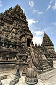 Prambanan - Candi Lara Jonggrang, entrance staircase of Shiva temple 